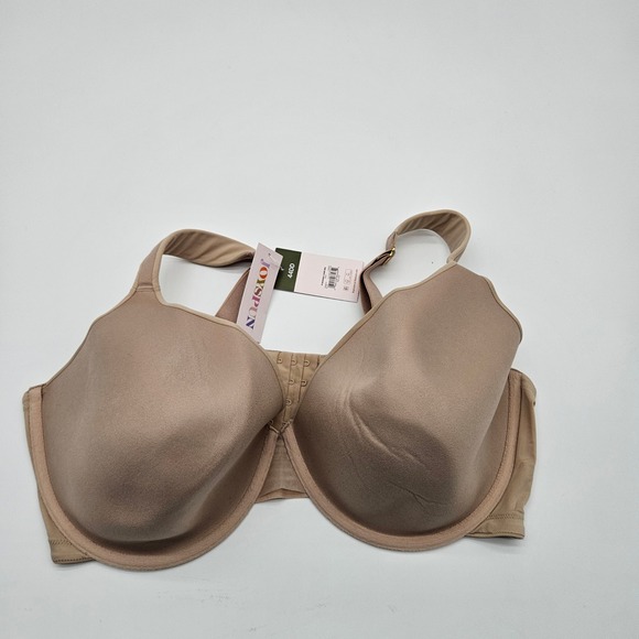JOYSFUN Other - JOYSFUN 44DD Beige FF Modern T-Shirt Bra Underwire Full Coverage Adjustable